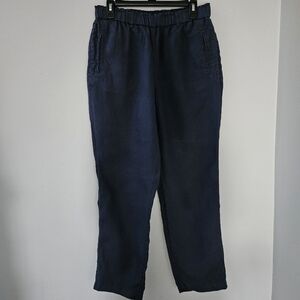 Womens Blue Casual‎ Linen Pants Size 28